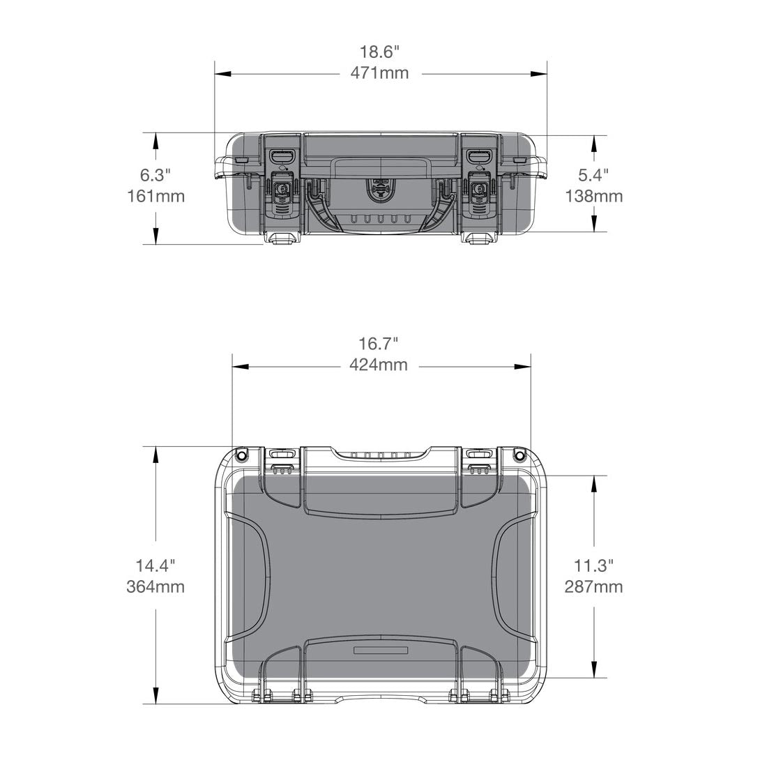 NANUK 923 Waterproof Hard Case with Custom Foam Insert for ATEM Mini Extreme