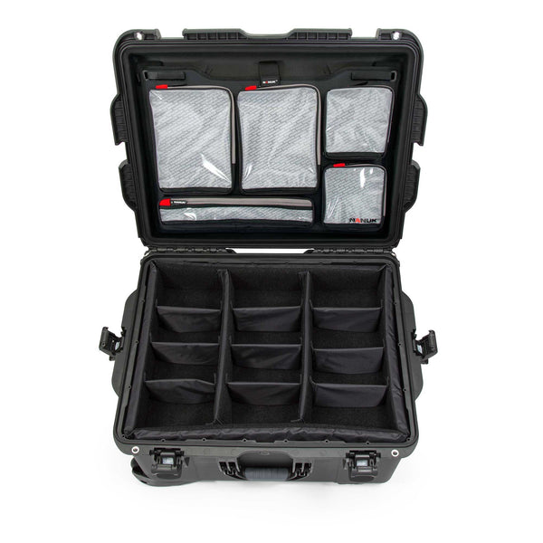NANUK 960 Waterproof Hard Case with Lid Organizer and Padded Divider w/ Wheels