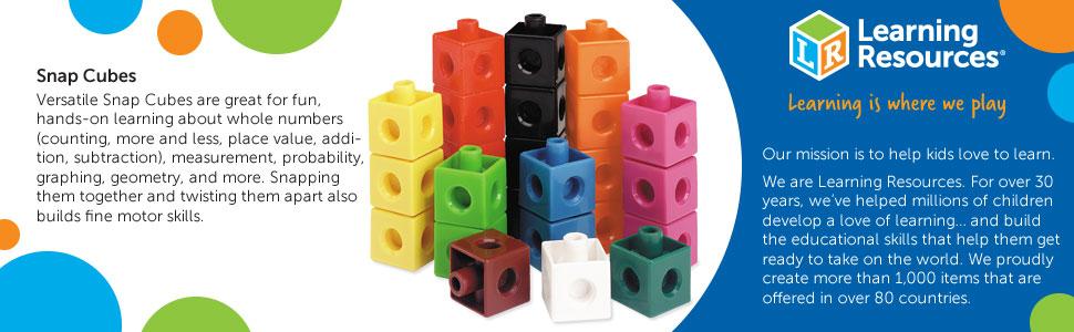 Learning Resources LER7585 Snap Cubes®, Set Of 500