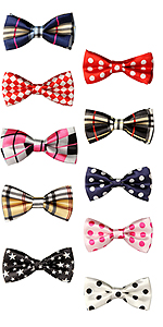 GOGO Christmas Festival Pet Bow Tie Collar, Dog Grooming Accessories, 10 PCS Assorted
