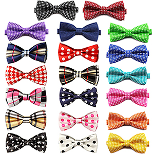 GOGO Adjustable Dog Bow Ties Collar Christmas Festival Pet Bow Ties Neckties for Party Grooming Accessories