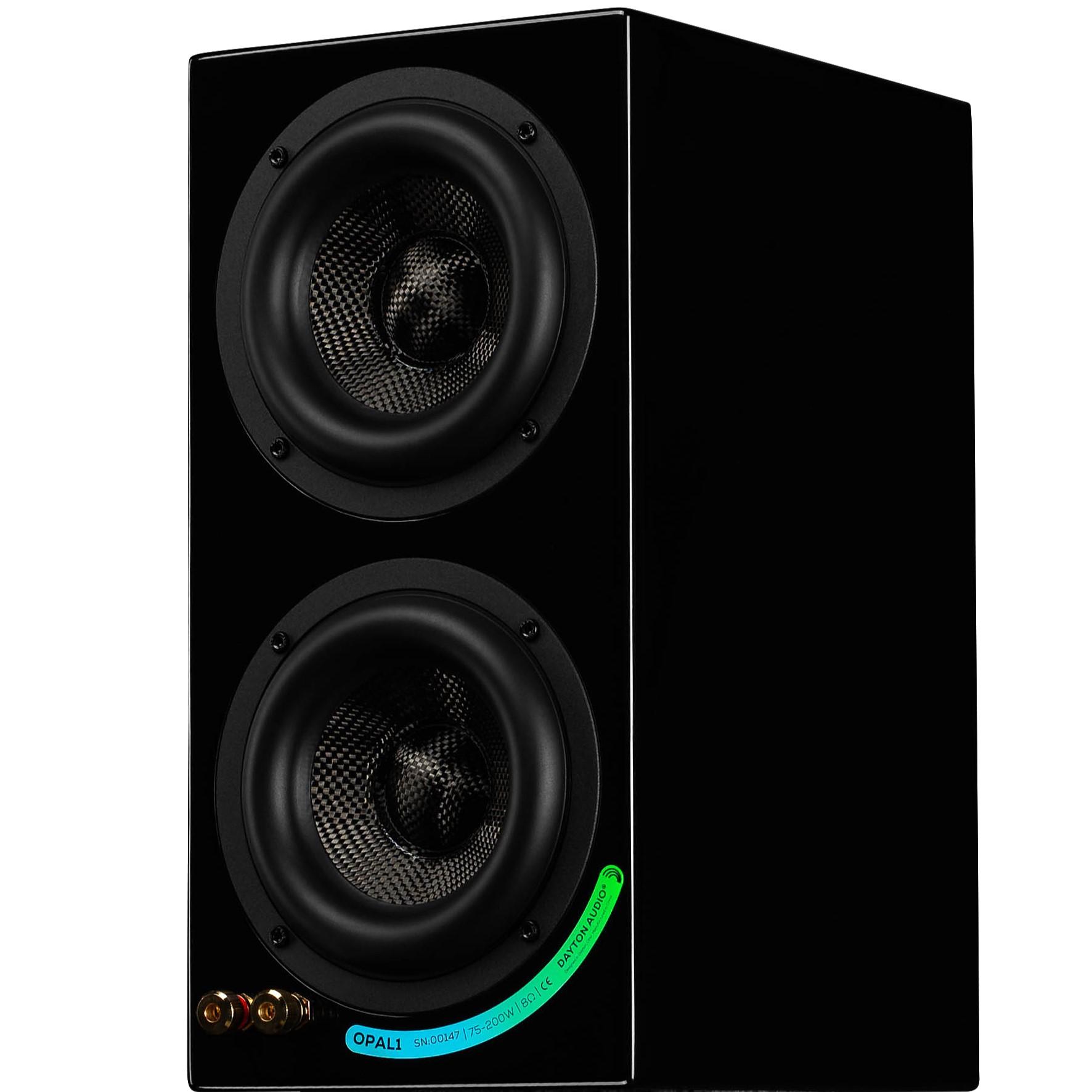 Dayton Audio OPAL1 Bookshelf Speaker Pair Gloss Black