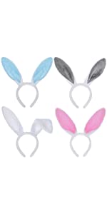 TOPTIE 6 PCS Animals Ears Headband, Christmas Decorations for Adult & Kid, Jungle Safari Animals Hair Hoop for Party Favors
