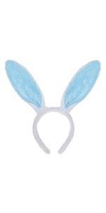 TOPTIE 6 PCS Halloween Easter Bunny Ears Headbands for Adults & Kids, Rabbit Ear Hair Band, Dress Up Costume Accessory
