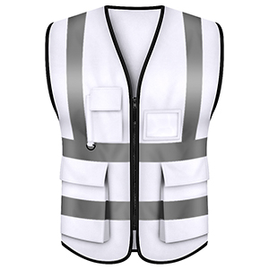 white safety ICS vest