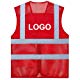 GOGO Asian Unisex Volunteer Vest Safety Reflective Running Cycling Vest with Pockets, Slim Fit