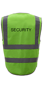 GOGO Visitor Safety Vest, 9 Pockets High Visibility Safety Vest With Reflective Strips