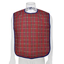 GOGO Adult Bibs for Eating, Waterproof Dining Clothing Protector for Senior, Machine Washable