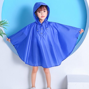TOPTIE Kids Rain Poncho, Reusable Raincoat, Waterproof Hooded Rain Coat