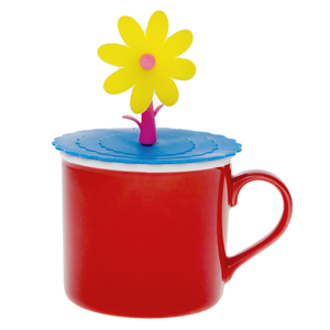 Aspire Cute Flower Silicone Drink Cup Lids, Creative Mug Cover Airtight Seal