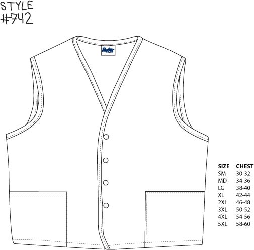 DayStar 742 Two Pocket Unisex Vest