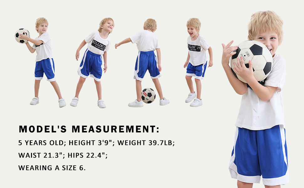 TOPTIE Custom Big Boys Athletic Basketball Shorts Personalized Running Shorts with Pockets