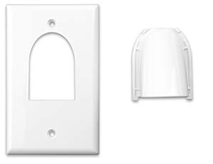 Vanco Reversible Bulk Cable Wall Plate - Ivory, 120613X