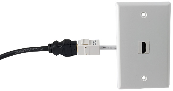 Vanco Quickport Pigtail HDMI Module - White, 820-490X