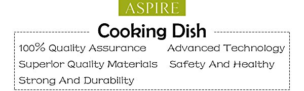 Aspire 6 Pack 6.5 Inch Stainless Steel Bowl Set, Nesting Bowls for Meal Prep Baking, Dishwasher Safe
