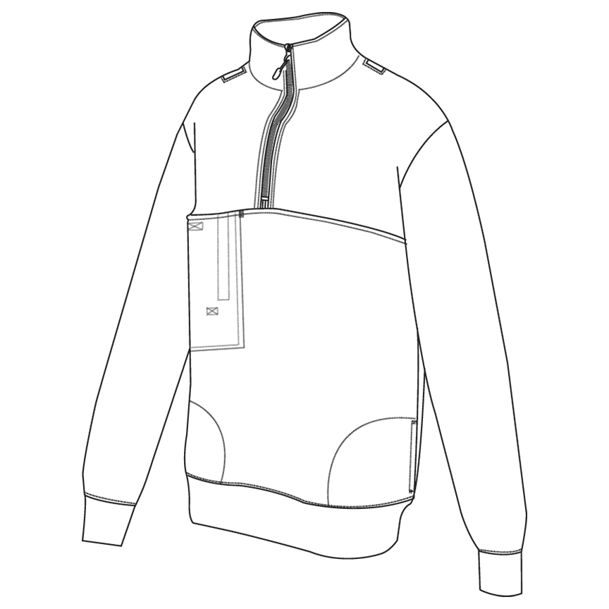 TRU-SPEC Grid Fleece Zip Thru Job Shirt