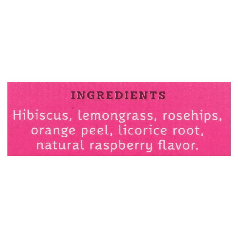 Stash Tea Hibiscus Herbal Tea - Wild Raspberry - Case of 6 - 20 Bags