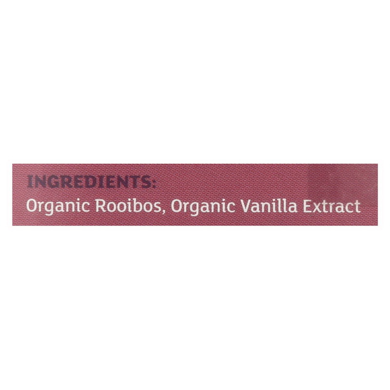 Equal Exchange Organic Herbal Tea Vanilla Rooibos - Vanilla - Case of 6 - 20 Bags