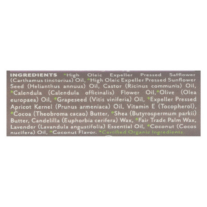 Soothing Touch Lavender Coconut Vegan Lip Balm - Case of 12 - .25 OZ