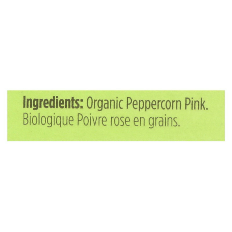 Spicely Organics - Organic Peppercorn - Pink - Case of 6 - 0.15 oz.