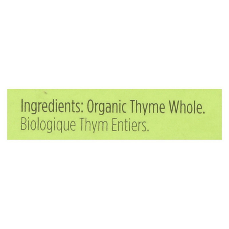 Spicely Organics - Organic Thyme - Case of 6 - 0.1 oz.