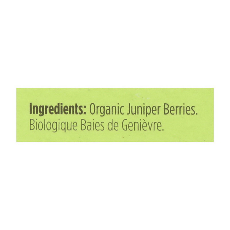 Spicely Organics - Organic Juniper Berries - Case of 6 - 0.2 oz.