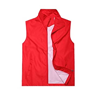 TopTie Supermarket Volunteer Activity Vest Full Zipper Uniform Vest