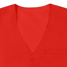 50 PCS Wholesale TopTie Waiter Uniform Unisex Button Vest For Supermarket Clerk & Volunteer