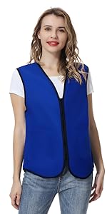 12 PCS Wholesale TopTie Adult Volunteer Activity Vest Supermarket Uniform Vests Clerk Workwear
