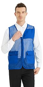 TOPTIE Adult Mesh Volunteer Vest