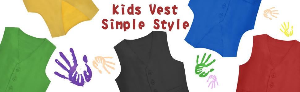 TOPTIE Kid Vest Volunteer Activity Waistcoat Party Costume Vests