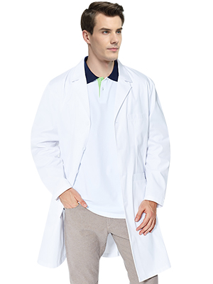 TopTie Unisex White Lab Coat Doctor Nurse Uniform Workwear