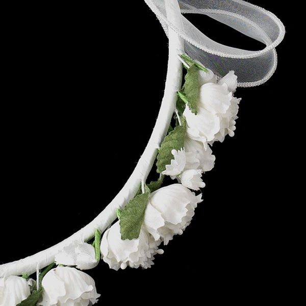Elegance by Carbonneau HP-C-3000 Kate Middleton Flower Girl Wreath Headpiece 3000