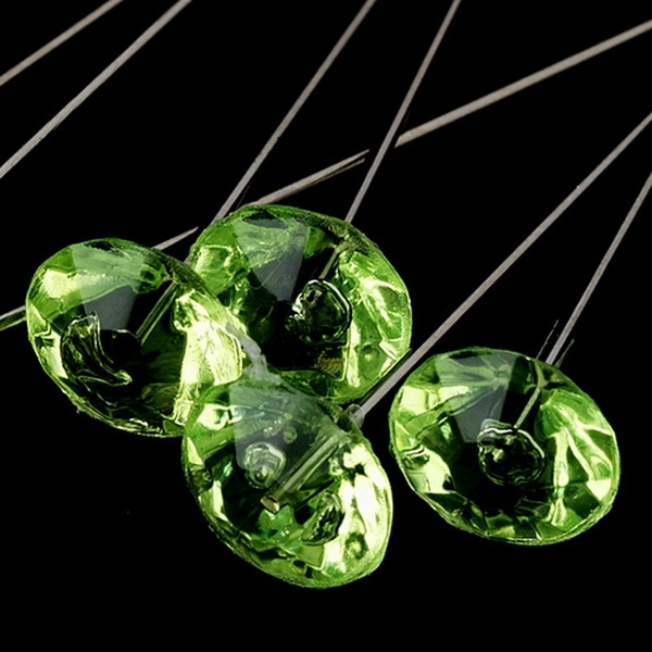 Elegance by Carbonneau BQ-270-Green Bouquet Jewelry 270 Peridot Green Crystals (100 Per Box)