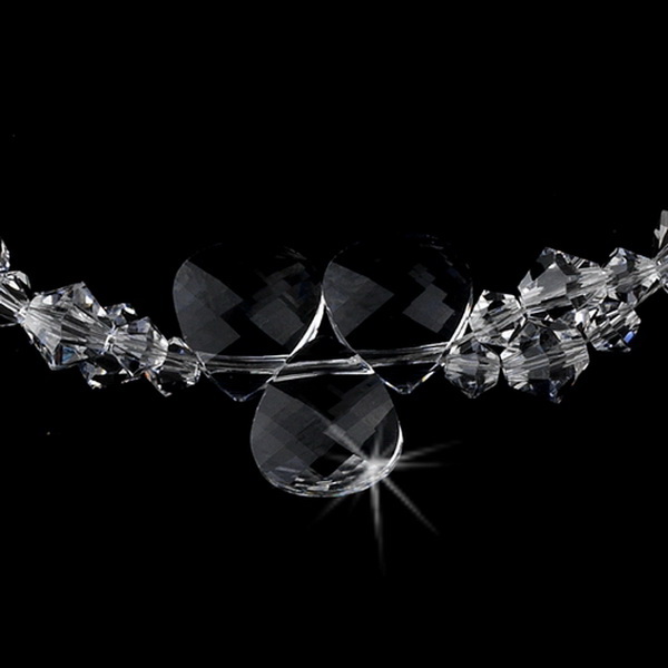 Elegance by Carbonneau N-8211-Clear Swarovski Crystal Necklace N 8211 Clear