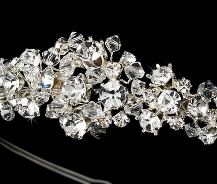 Elegance by Carbonneau HP-9159-S Swarovski Crystal and Rhinestone Bridal Headband HP 9159