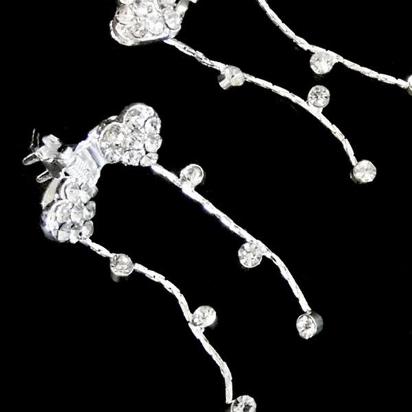 Elegance by Carbonneau clip-1270 Clip 1270 Crystal Flower (Set of 12)