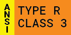 ANSI Type R Class 3 (FLUOR)