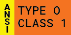 ANSI Type 0 Class 1 (ORANGE)