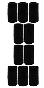 GOGO 10 Pieces Stretchy Finger Protector Sleeve, Support Arthritis Sports Aid