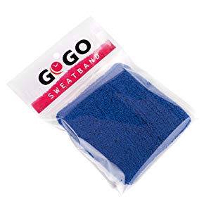 GOGO 6-Piece Wrist Sweatbands Athletic Cotton Terry Cloth Wristband 3 Sizes