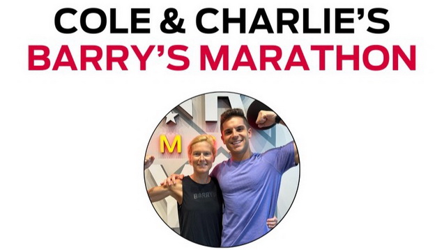 Charlie  &amp; Cole 10 on the 10th: A Barry's Marathon