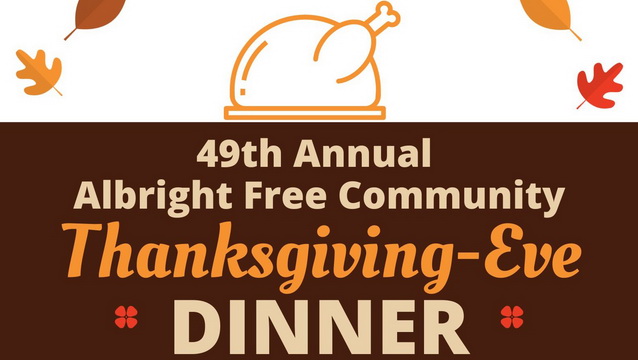 2023 Albright Thanksgiving Eve Dinner