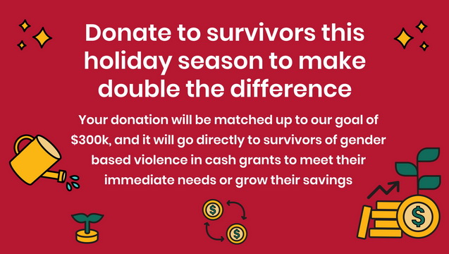 Donate to survivors to make double the difference