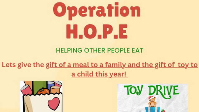 Operation H.O.P.E (help other people eat)