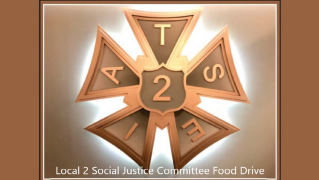 Local 2 Social Justice Committee Food Drive