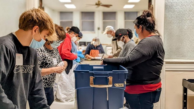 Save the floor where we assemble 700 Meals a wk