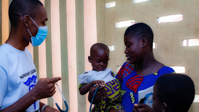 Free healthcare initiative in Anomabo, Ghana