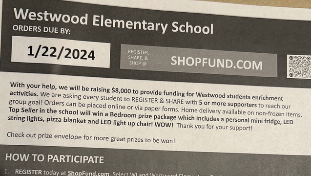 Hudson and Cooper’s Westwood Elementary Fundraiser