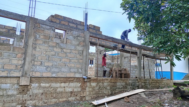 Finish the 1st floor of PA Simulation Lab Liberia.